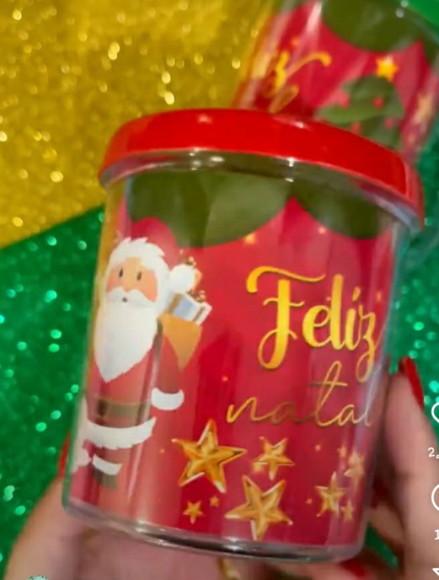 Caneca Personalizada com Papel Fotografico Tema Natal