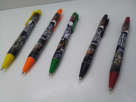 Caneta Personalizada com Adesivo Tema Dinossauro
