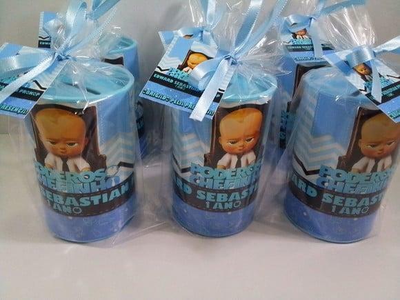 Cofre de Papelão Personalizado Tema Poderoso Chefinho