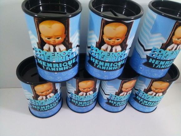 Cofre de Papelão Personalizado Tema Poderoso Chefinho