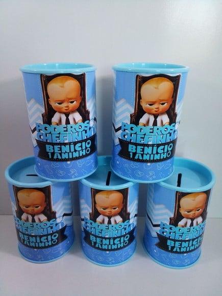 Cofre de Papelão Personalizado Tema Poderoso Chefinho