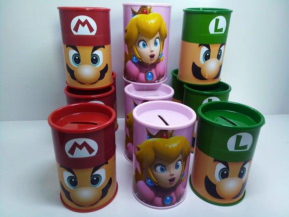 Cofre de Papelão Personalizado Tema Super Mario