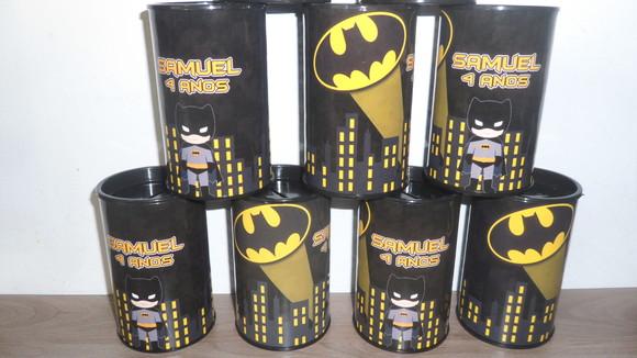 Cofrinho de Papelão Personalizado Tema Batman