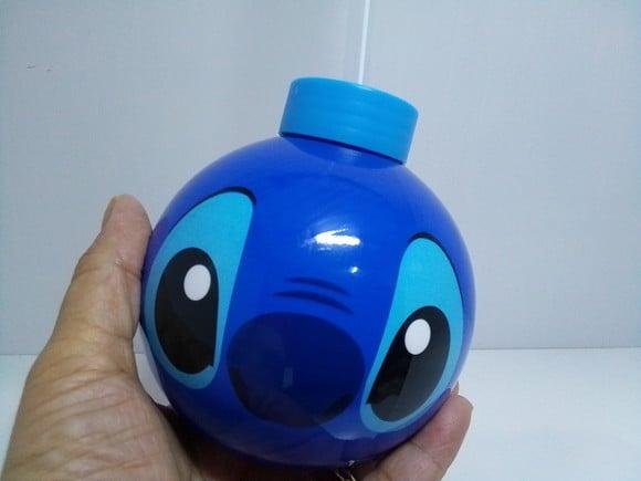 Copo Redondo Stitch com Canudo 450ml