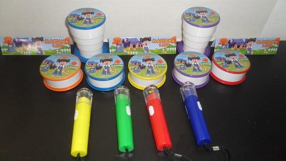 Copo Retratil + Lanternas Cores Sortidas Galinha Pintadinha