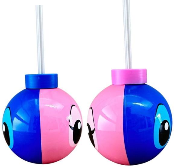 Copo Redondo Stitch com Canudo 450ml