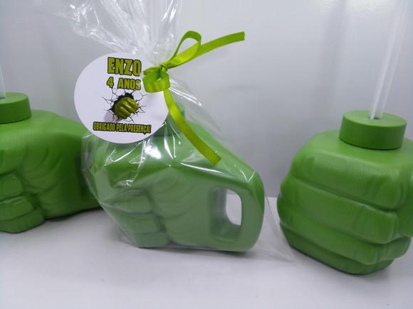 Copo Super Mão do Hulk com Canudo 450ml