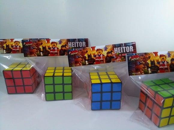 Cubo Magico Personalizado Lapela com Tema Lego