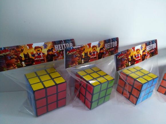 Cubo Magico Personalizado Lapela com Tema Lego