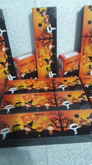 Domino Personalizado + Mini Mau Mau Tema Dia das Bruxas
