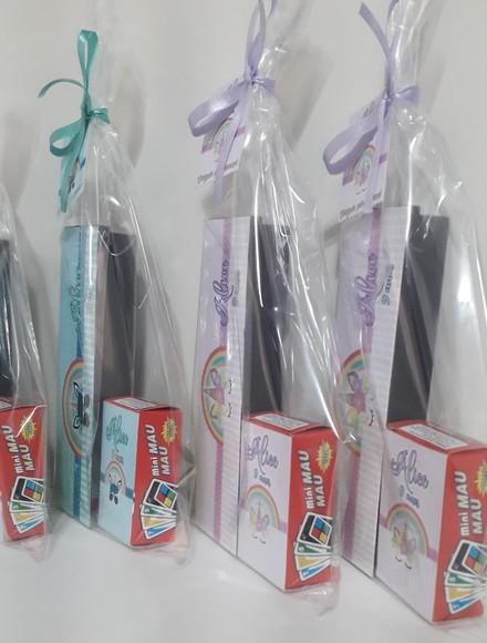 Domino Personalizado + Mini Mau Mau Tema Unicórnio