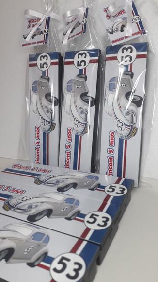 Domino Personalizado Tema Fusca Herbie