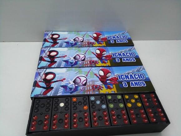 Domino Personalizado Tema Homem Aranha