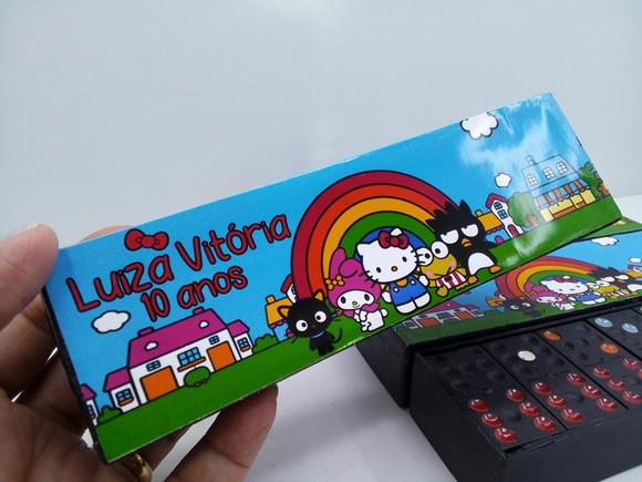 Domino Personalizado Tema Hello Kitty