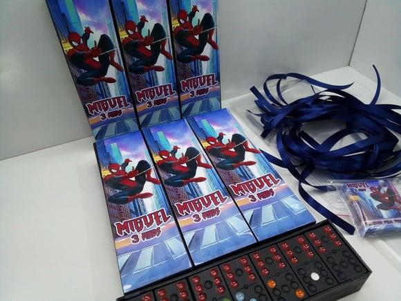 Domino Personalizado Tema Homem Aranha