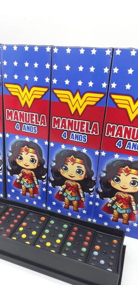 Domino Personalizado Tema Mulher Maravilha Baby