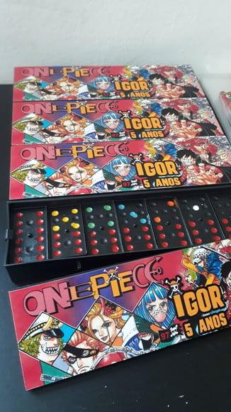 Domino Personalizado Tema One Piece