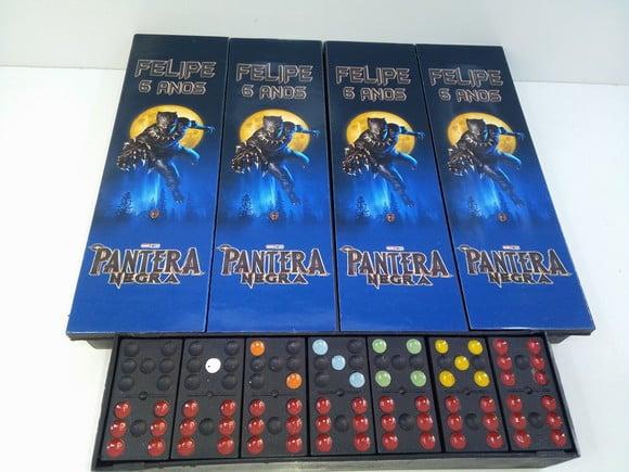 Domino Personalizado Tema Pantera Negra