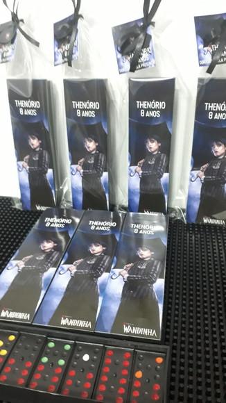 Domino Personalizado Tema Wandinha