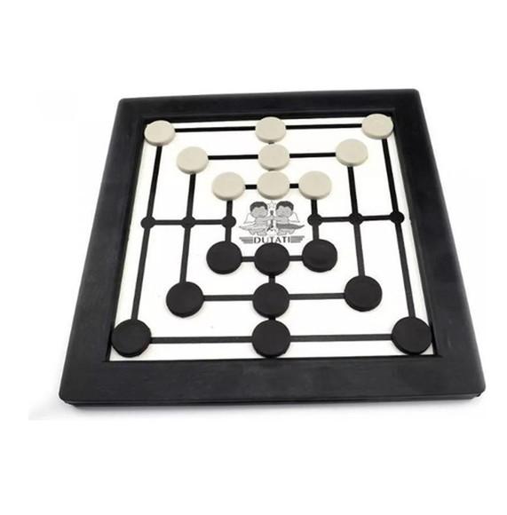 Jogo de Dama-trilha Tabuleiro + Saquinho + Tag + Fita Cetim