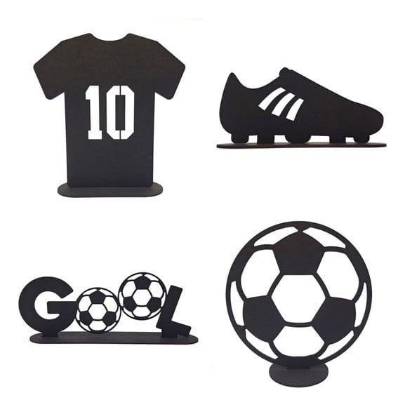 Kit 4 Display para Decoração de Festa Tema Futebol