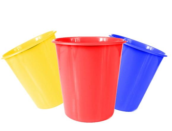 Kit Balde de Pipoca 1,5l + Copo com Tampa e Canudo 500 ml