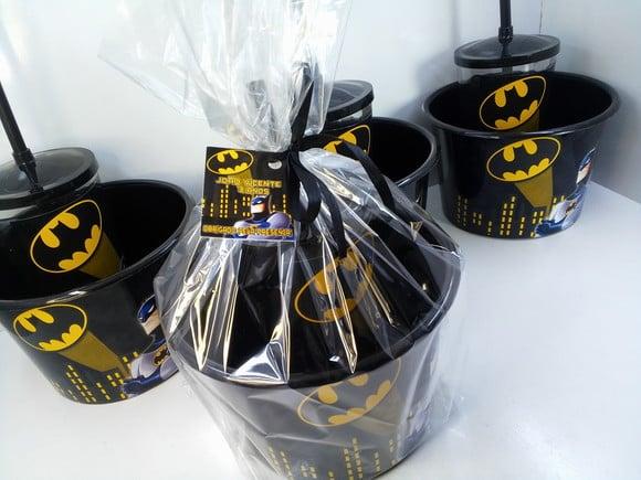 Kit Balde de Pipoca 1,5l + Copo com Tampa e Canudo 500 ml I