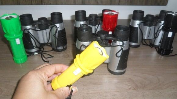 Kit Binoculo + Lanterna