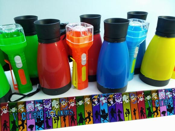 Kit Binoculo + Lanterna Cores Sortidas Tema One Piece