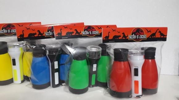 Kit Binoculo e Lanterna Personalizado Tema Dinossauro