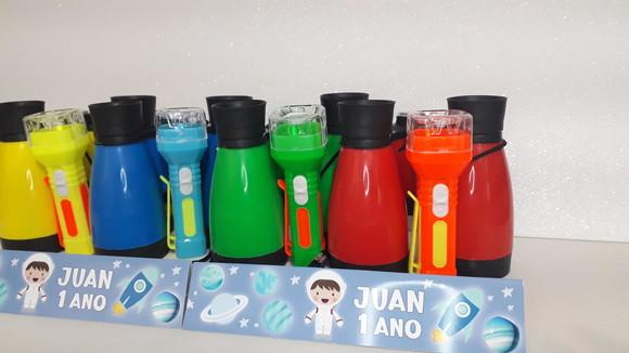 Kit Binoculo e Lanterna Tema Astronauta