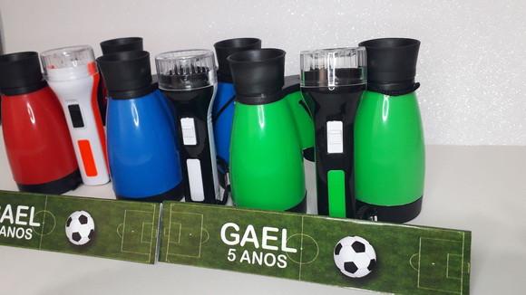 Kit Binoculo e Lanterna Tema Futebol