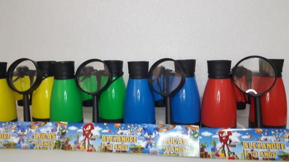 Kit Binoculo e Lupa Personalizado Sonic