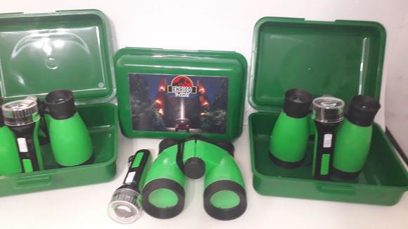 Kit Case+binoculo+lanterna