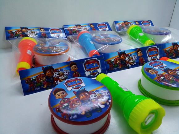 Kit Copo Retrátil + Lanterna Patrulha Canina