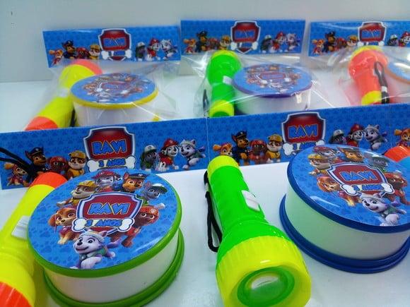 Kit Copo Retrátil + Lanterna Patrulha Canina