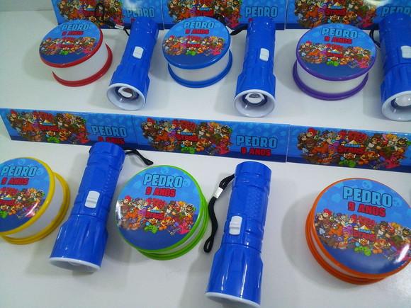 Kit Copo Retrátil + Lanterna Personalizado Brawl Stars