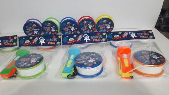Kit Copo Retrátil + Lanterna Personalizado Patrulha Canina