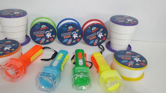 Kit Copo Retrátil + Lanterna Personalizado Patrulha Canina