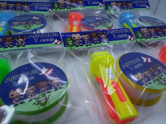 Kit Copo Retratil + Lanternas Cores Sortidas Capa Fantasmas
