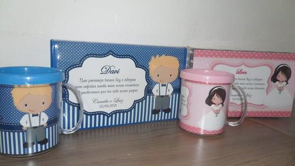 Kit Dama e Pajem Estojo de Pintura de 46 Peças + Caneca
