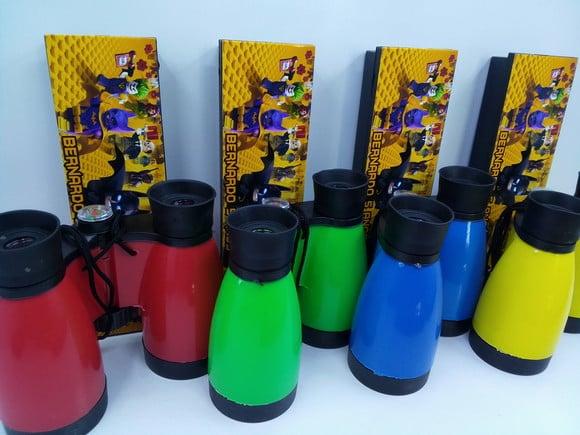Kit Dominó + Binóculo Personalizado Tema Batman Lego