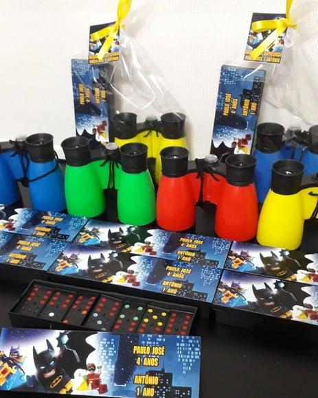 Kit Dominó + Binóculo Personalizado no Tema da Sua Festa
