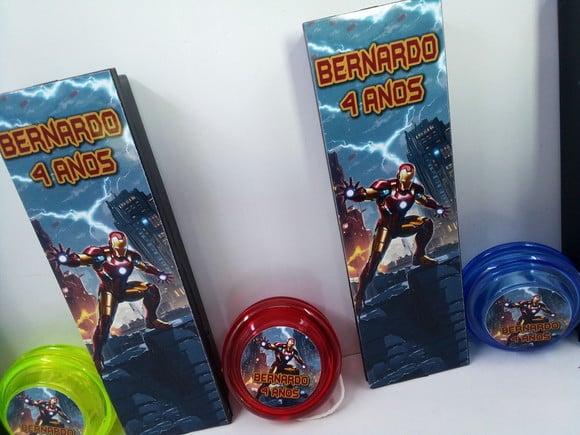 Kit Domino + Ioio Personalizado Homem de Ferro