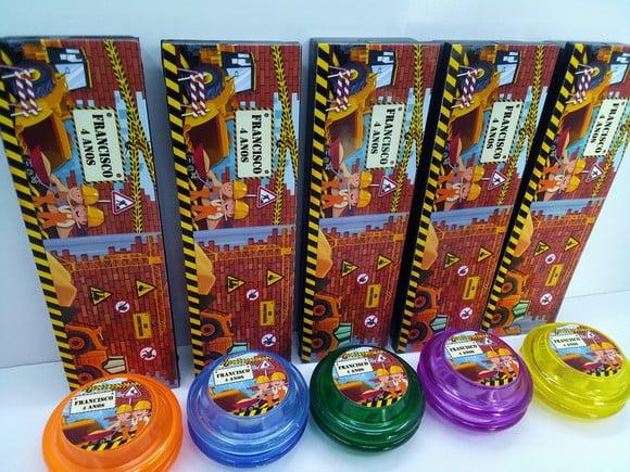 Kit Domino + Ioio Personalizado Tema Construtor