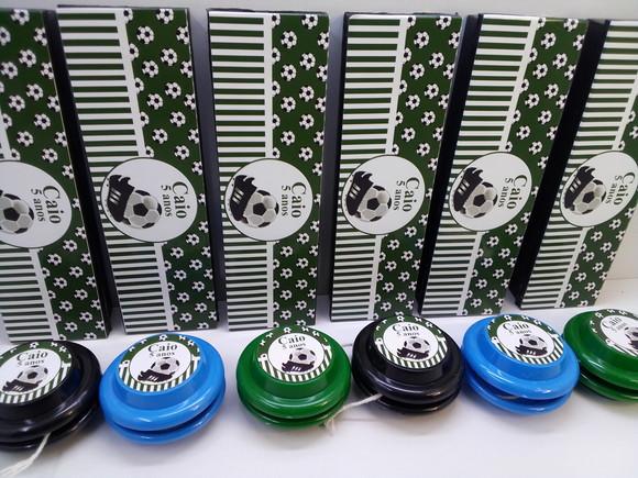 Kit Domino + Ioio Personalizado Tema Futebol