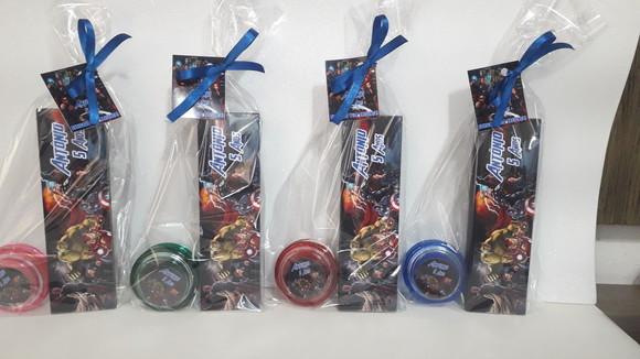 Kit Domino + Ioio Personalizado Tema Vingadores