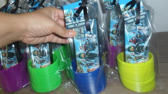 Kit Dominó + Mola Maluca Tema Ninjago