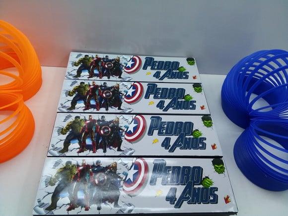 Kit Dominó + Mola Maluca Tema Super Herois