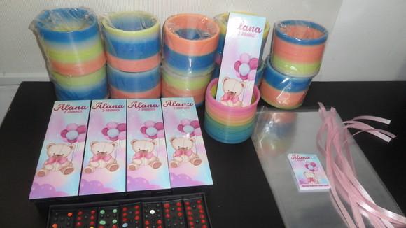 Kit Dominó + Mola Maluca Tema Ursinho